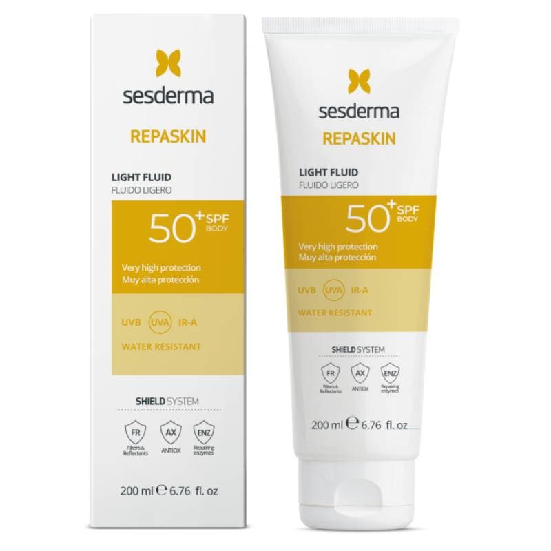 Сесдерма Солнцезащитный водостойкий флюид для тела Light Fluid SPF50+, (Sesderma, Repaskin)