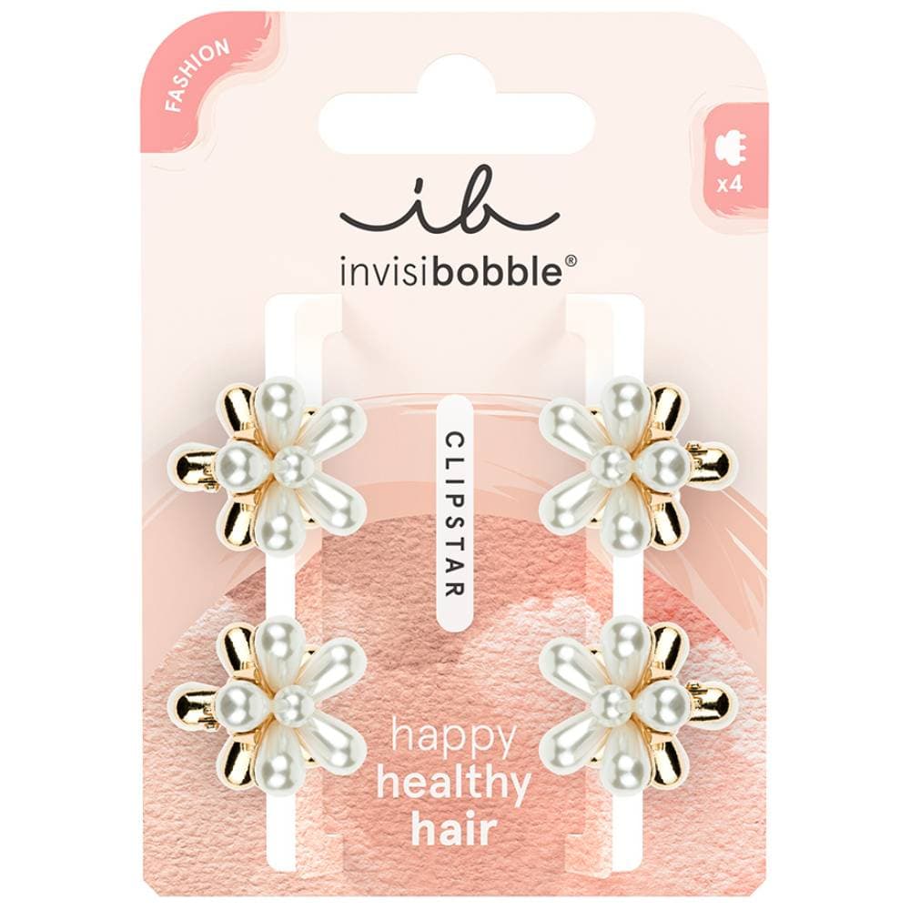 Инвизибабл Мини заколка-крабик Pearly Flower, (Invisibobble, Clipstar)