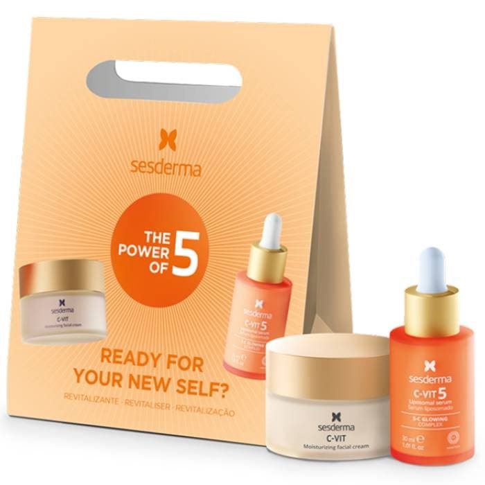Сесдерма Набор для лица: сыворотка 30 мл + увлажняющий крем 50 мл (Sesderma, C-Vit