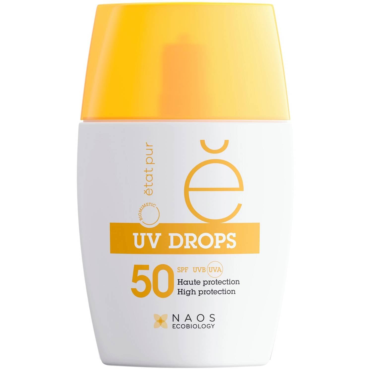 Эта пюр Солнцезащитный флюид для лица UV Drops SPF50 с минеральными УФ-фильтрами, (Etat Pur, Солнцезащита