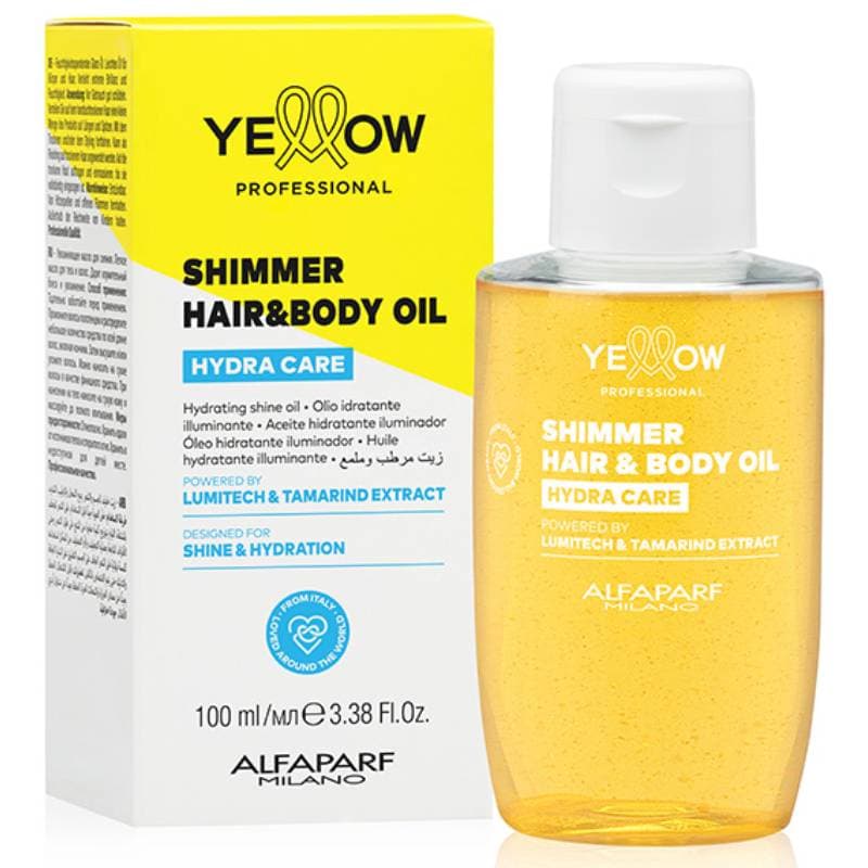 Еллоу Профешнл Мерцающее масло с шиммером для волос и тела, (Yellow Professional, Hydra Care)