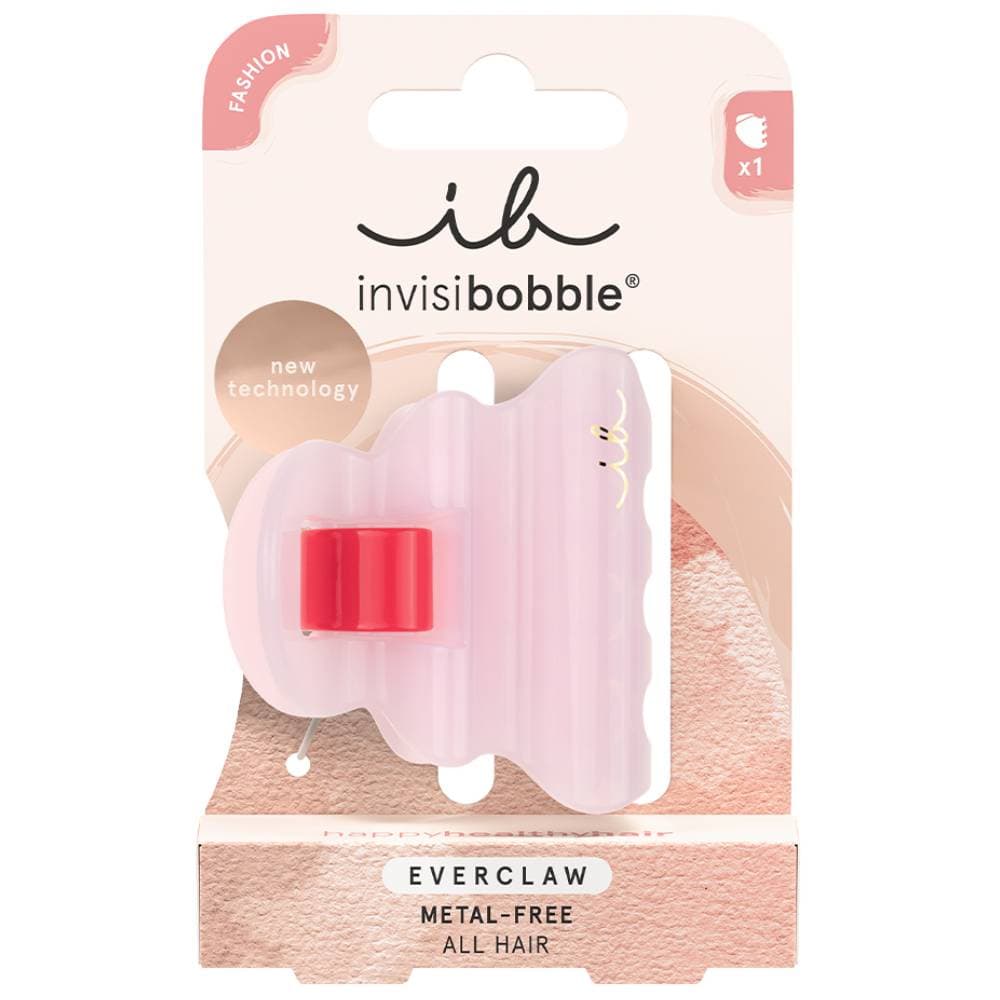 Инвизибабл Заколка-крабик для всех типов волос Rosy Plateau, размер M (Invisibobble, Everclaw)
