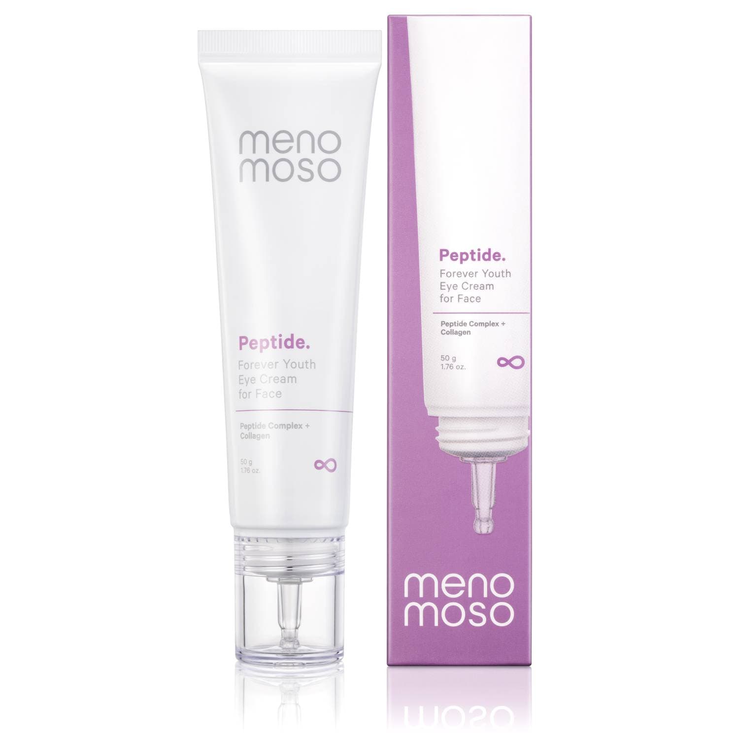 Меномосо Осветляющий крем с пептидами и коллагеном для глаз Peptide Forever Youth Eye Cream, (Menomoso, Для кожи)