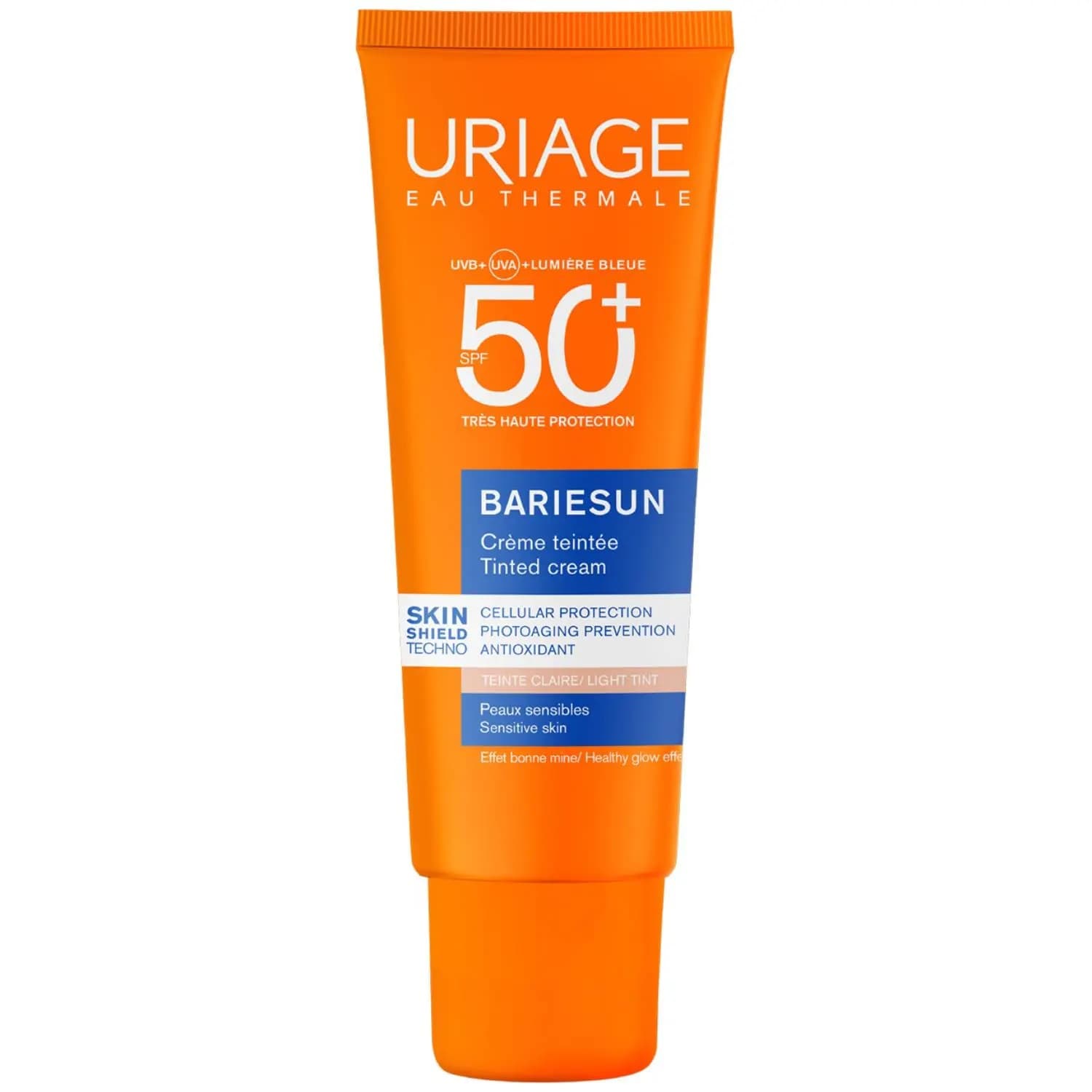Урьяж Тональный солнцезащитный крем для светлой кожи лица и тела Light Tint SPF50+, (Uriage, Bariesun)