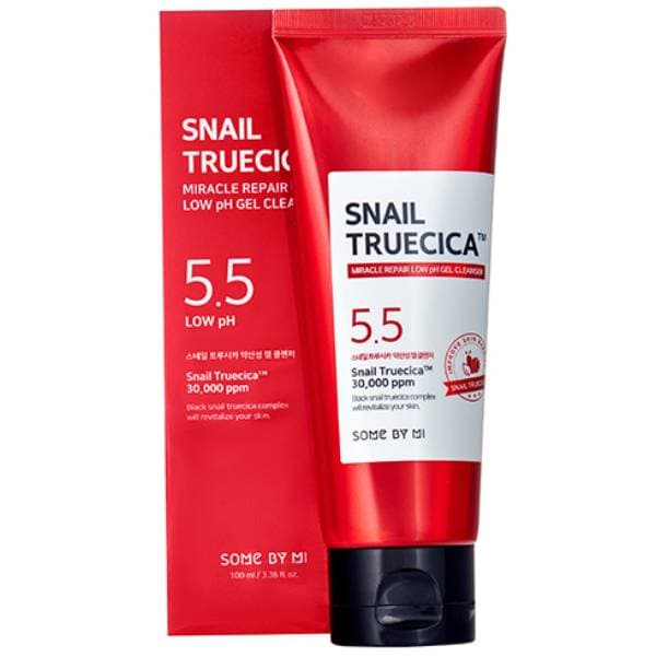Сом Бай Ми Восстанавливающий гель с муцином улитки для умывания Miracle Repair Low pH Gel Cleanser, (Some By Mi, Snail Truecica)
