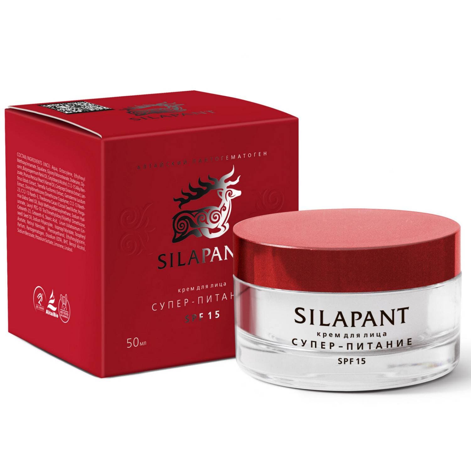 Силапант Крем для лица «Супер-питание» SPF15, (Silapant, Face