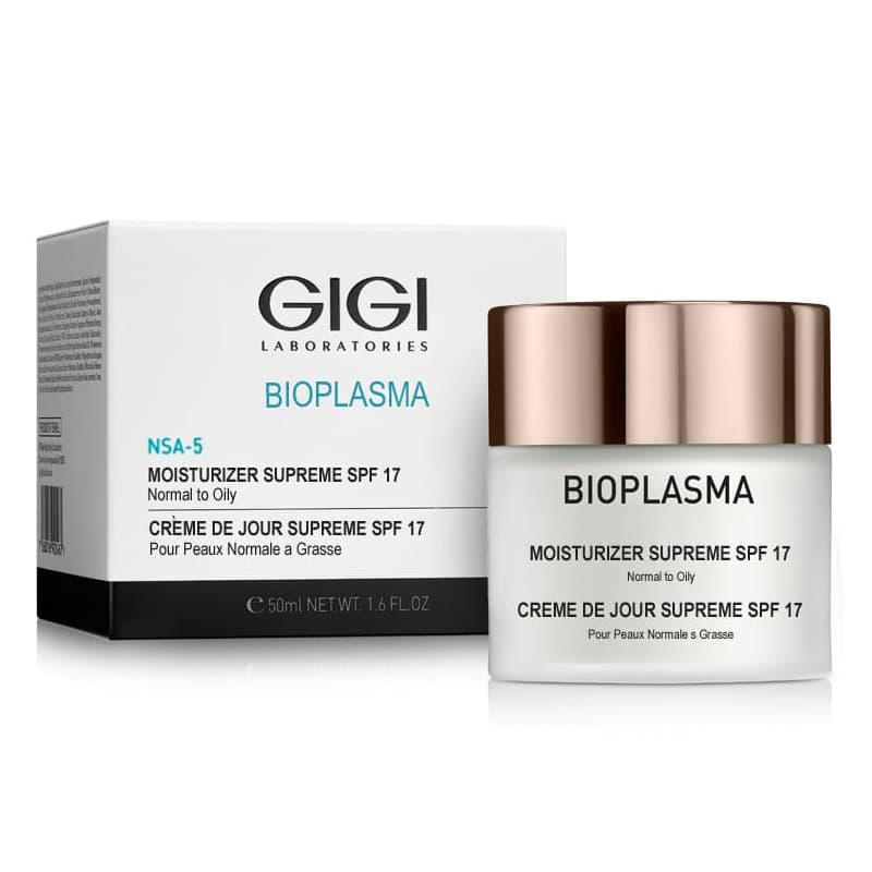 ДжиДжи Крем увлажняющий для нормальной и жирной кожи Moisturizer Supreme SPF 17, (GiGi, Bioplasma)