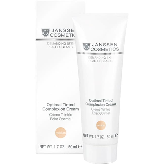 Янсен Косметикс Дневной крем оптимал комплекс Optimal Tinted Complexion Cream «Medium» SPF 10, (Janssen Cosmetics, Demanding skin)