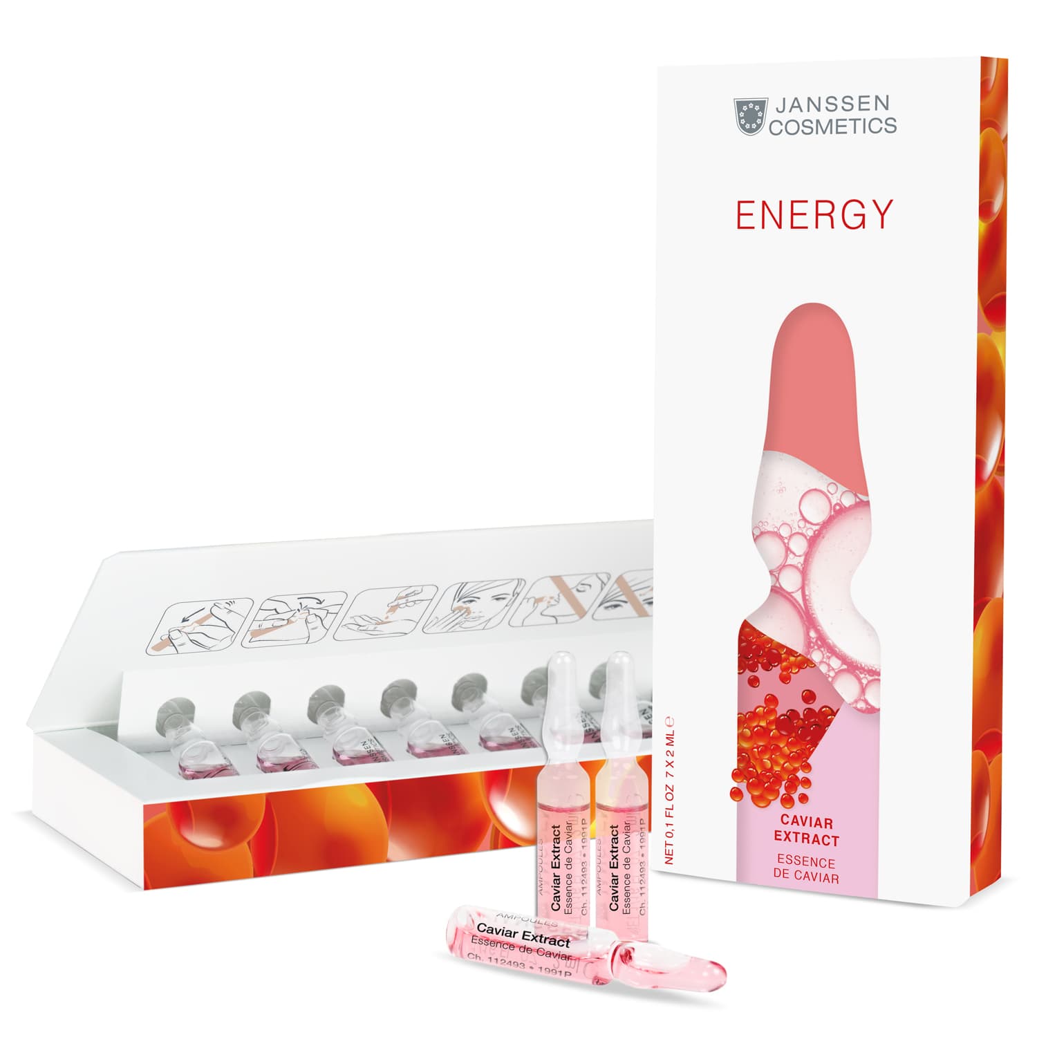 Янсен Косметикс Экстракт икры супервосстановление Caviar extract, 7 х (Janssen Cosmetics, Ampoules)