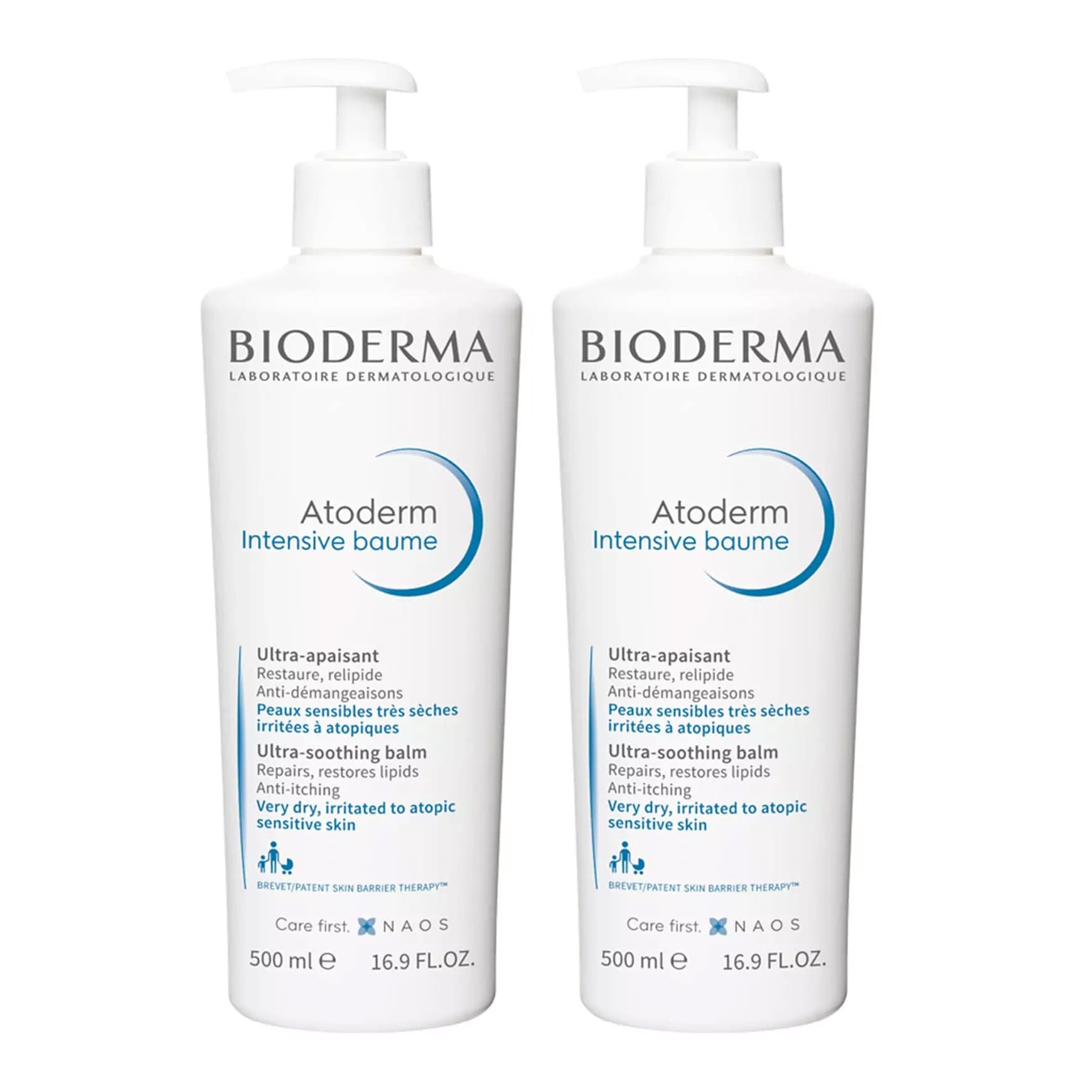 Биодерма Набор: бальзам Intensive, 2х (Bioderma, Atoderm)