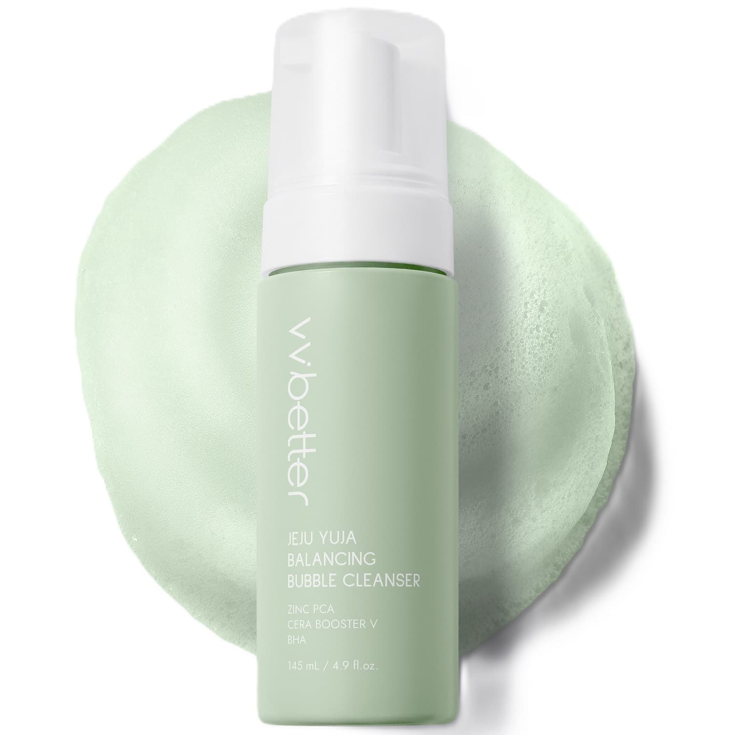 Балансирующая пенка для умывания с юдзу и цинком Jeju Yuja Balancing Bubble Cleanser