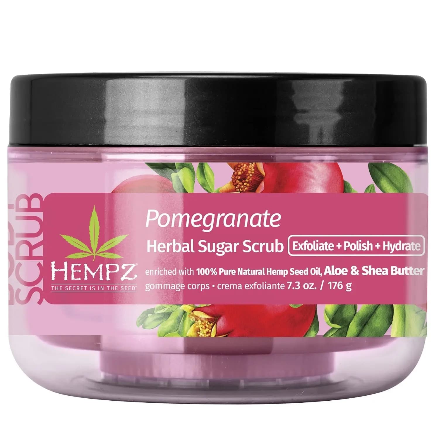 Скраб сахарный для тела Гранат
