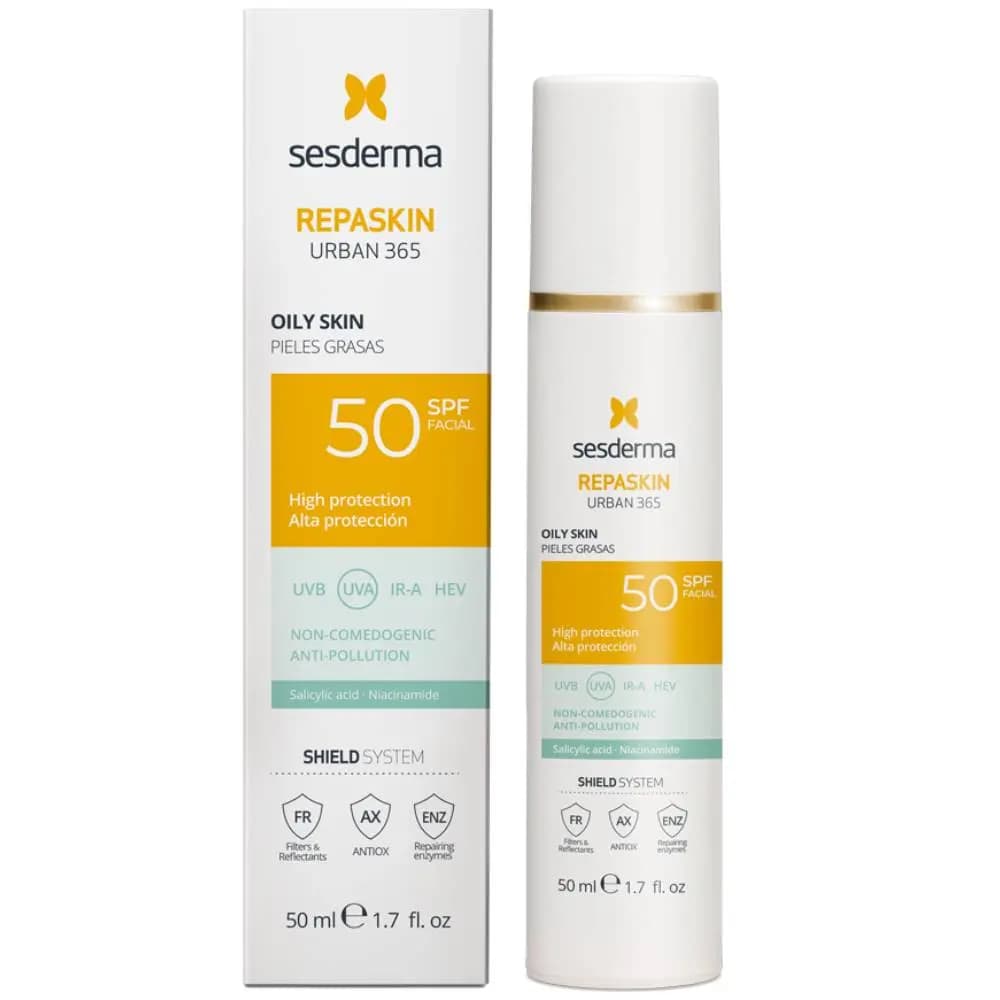 Солнцезащитный крем для жирной кожи лица Urban 365 SPF50