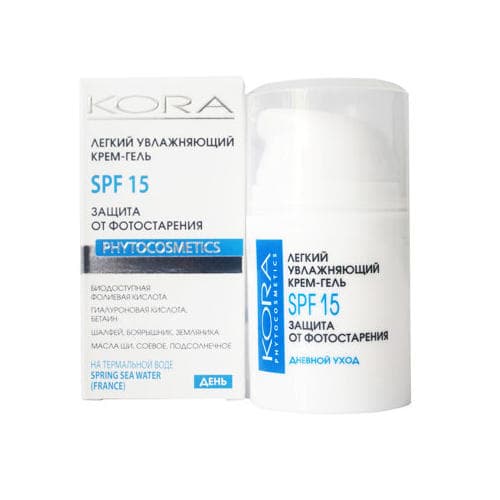 Легкий увлажняющий крем-гель SPF15
