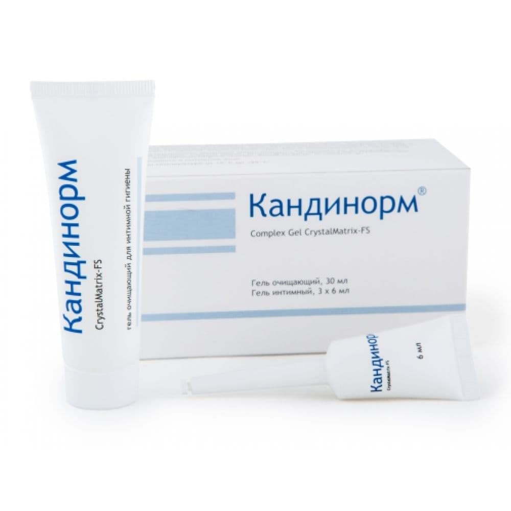Кандинорм Комплекс гель очищающий +гель восстанавливающий 6млх3