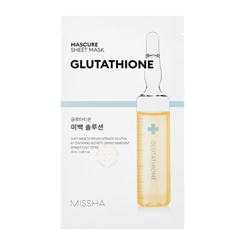 Маска для лица MASCURE Glutathione Sheet Mask