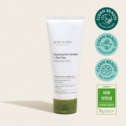 Пенка с гуттуинией и чайным деревом Houttuynia Cordata + Tea Tree Cleansing Foam