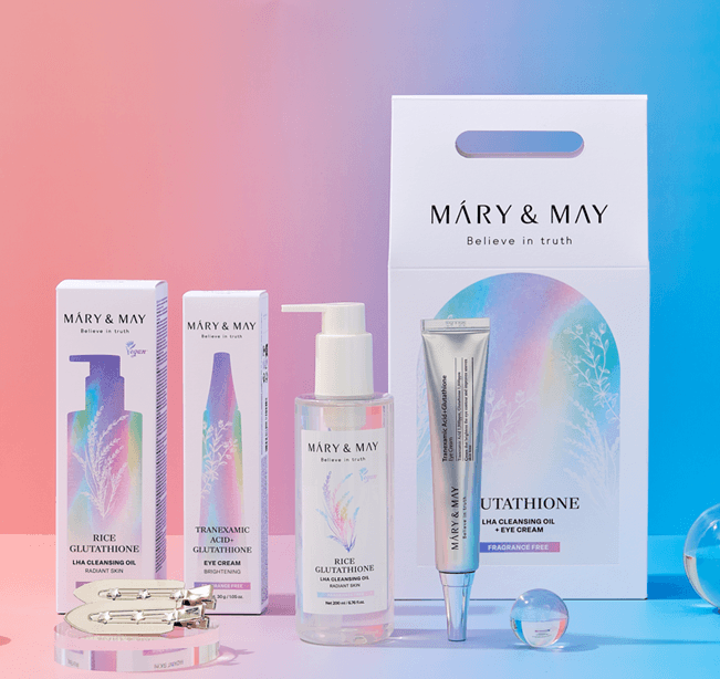 Набор Glutathione (гидрофильное масло + крем для глаз 30 г + заколки 2 шт.)
