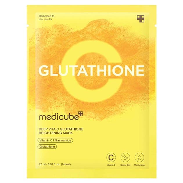 Осветляющая тканевая маска с глутатионом medicube Deep Vita C Glutathione Brightening Mask