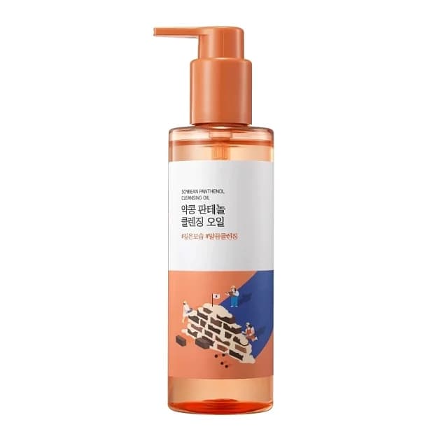 Гидрофильное масло с чёрной соей и пантенолом Round Lab Soybean Panthenol Cleansing Oil