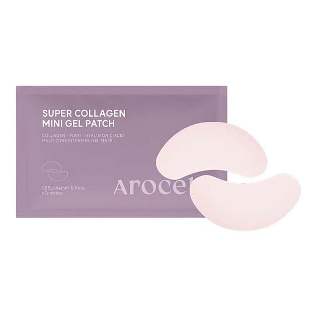 Увлажняющие гидрогелевые мини-патчи для век с ПДРН Arocell Super Collagen Mini Gel Patch