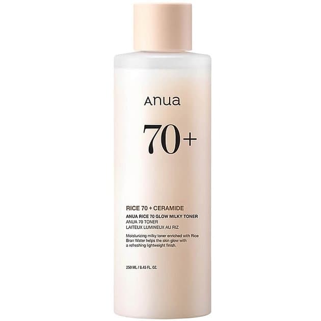 Молочный тонер для сияния кожи с рисом Anua Rice 70 Glow Milky Toner