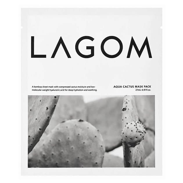 Увлажняющая тканевая маска Lagom Aqua Cactus Mask Pack