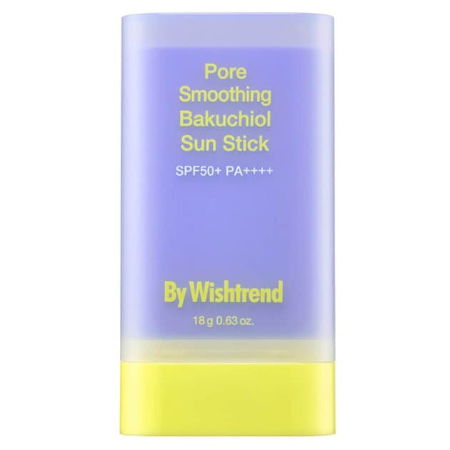 Солнцезащитный стик с бакучиолом By Wishtrend Pore Smoothing Bakuchiol Sun Stick SPF50+ PA++++