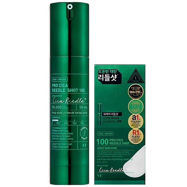 Бустер-сыворотка с микроиглами для чувствительной кожи VT Cosmetics Pro Cica Reedle Shot 100