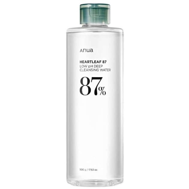Мицеллярная вода с хауттюйнией для снятия макияжа Anua Heartleaf 87 Low pH Deep Cleansing Water