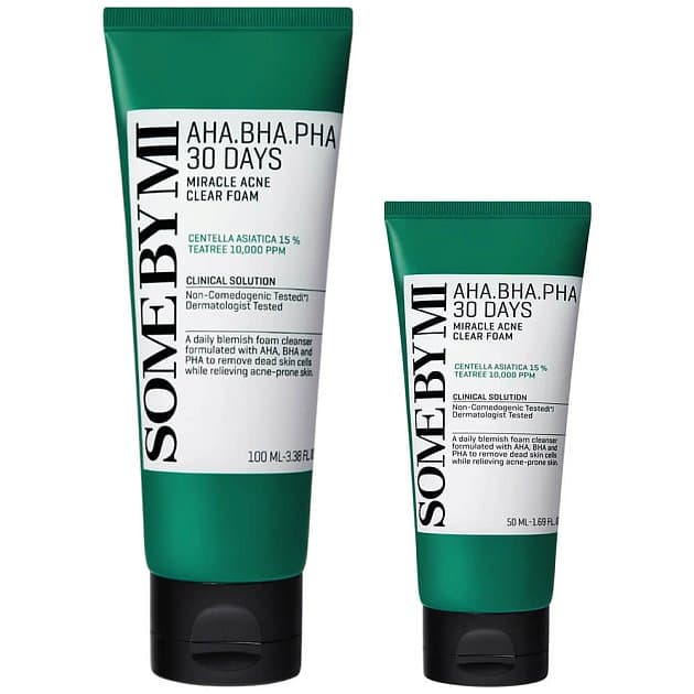 Очищающая пенка для проблемной кожи Some By Mi AHA-BHA-PHA 30 Days Miracle Acne Clear Foam