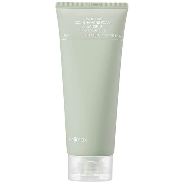 Очищающая пенка с BHA и центеллой Celimax Ji Woo Gae Cica BHA Acne Foam Cleansing