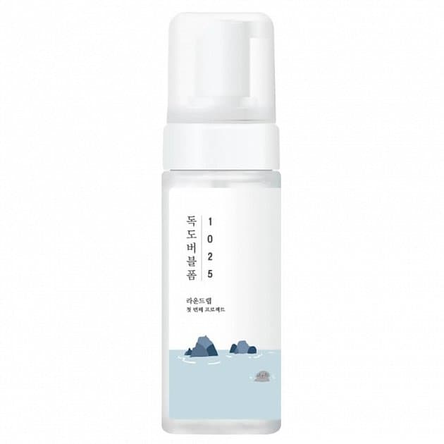 Очищающая пузырьковая пенка с морской водой Round Lab 1025 Dokdo Bubble Foam