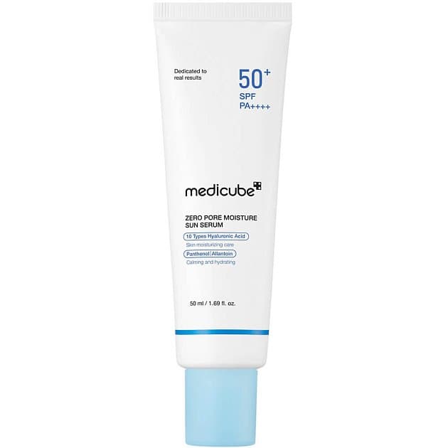 Увлажняющая солнцезащитная сыворотка medicube Zero Pore Hydrating Sun Serum SPF50+ PA++++