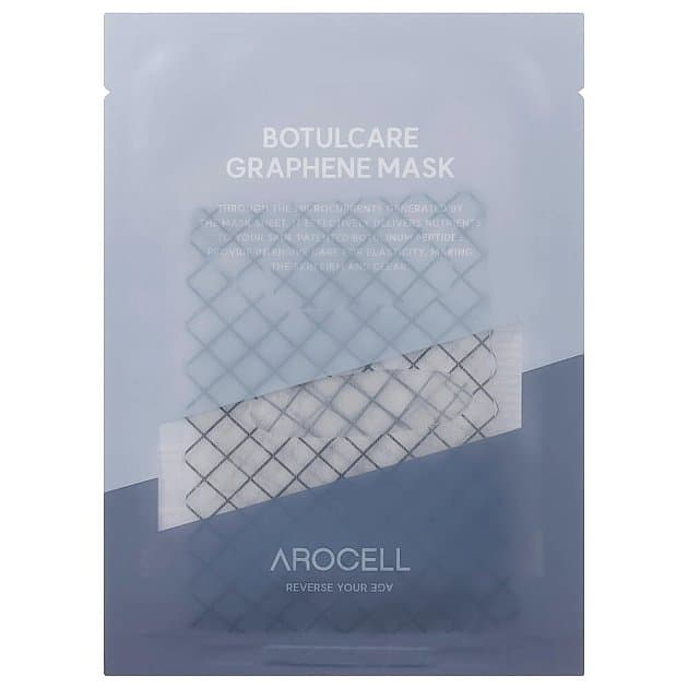 Графеновая маска с ботулиническим пептидом и коллагеном Arocell Botulcare Graphene Mask