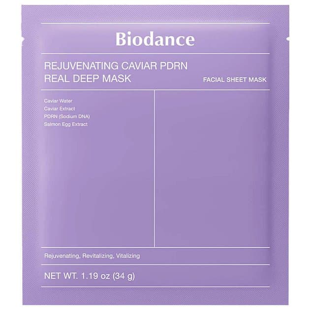 Ночная гидрогелевая маска с ПДРН и икрой Biodance Rejuvenating Caviar PDRN Real Deep Mask