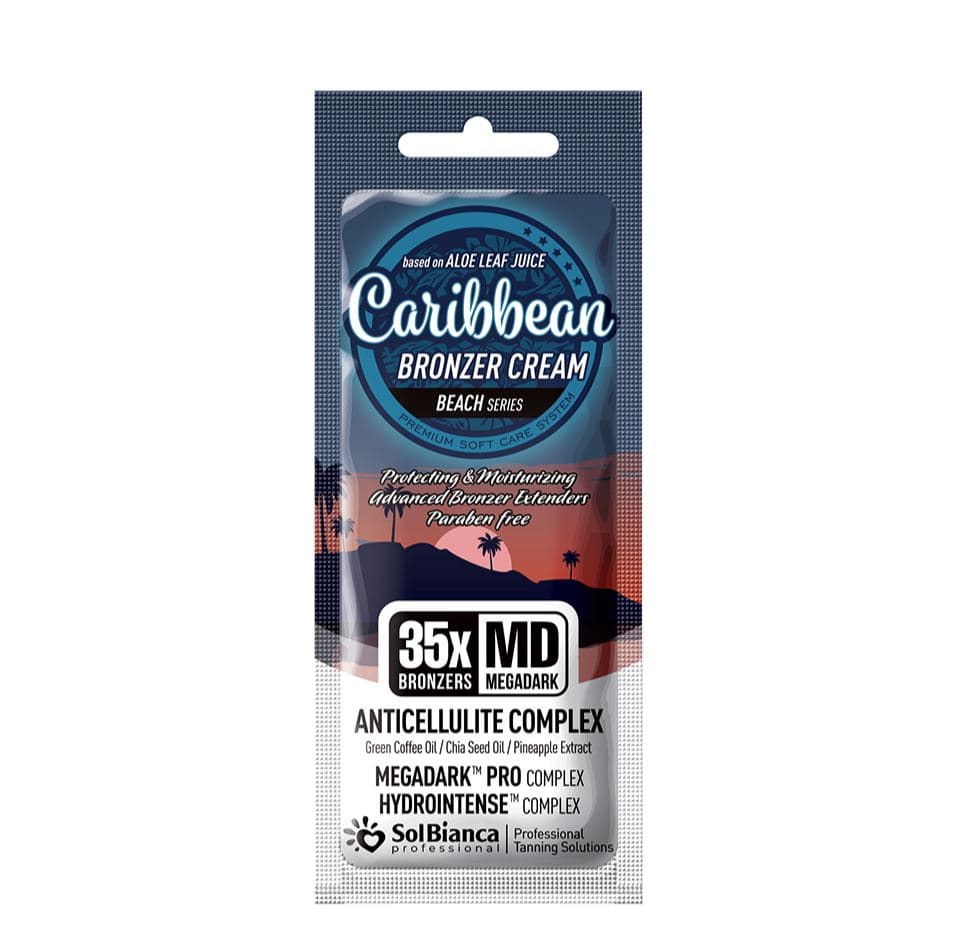 SolBianca Caribbean 35x Bronzers с маслами зеленого кофе, семян чиа и экстрактом ананаса