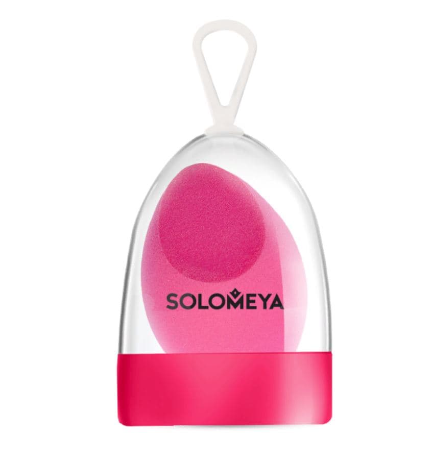 Косметический спонж для макияжа со срезом Розовый / Flat End blending sponge Pink