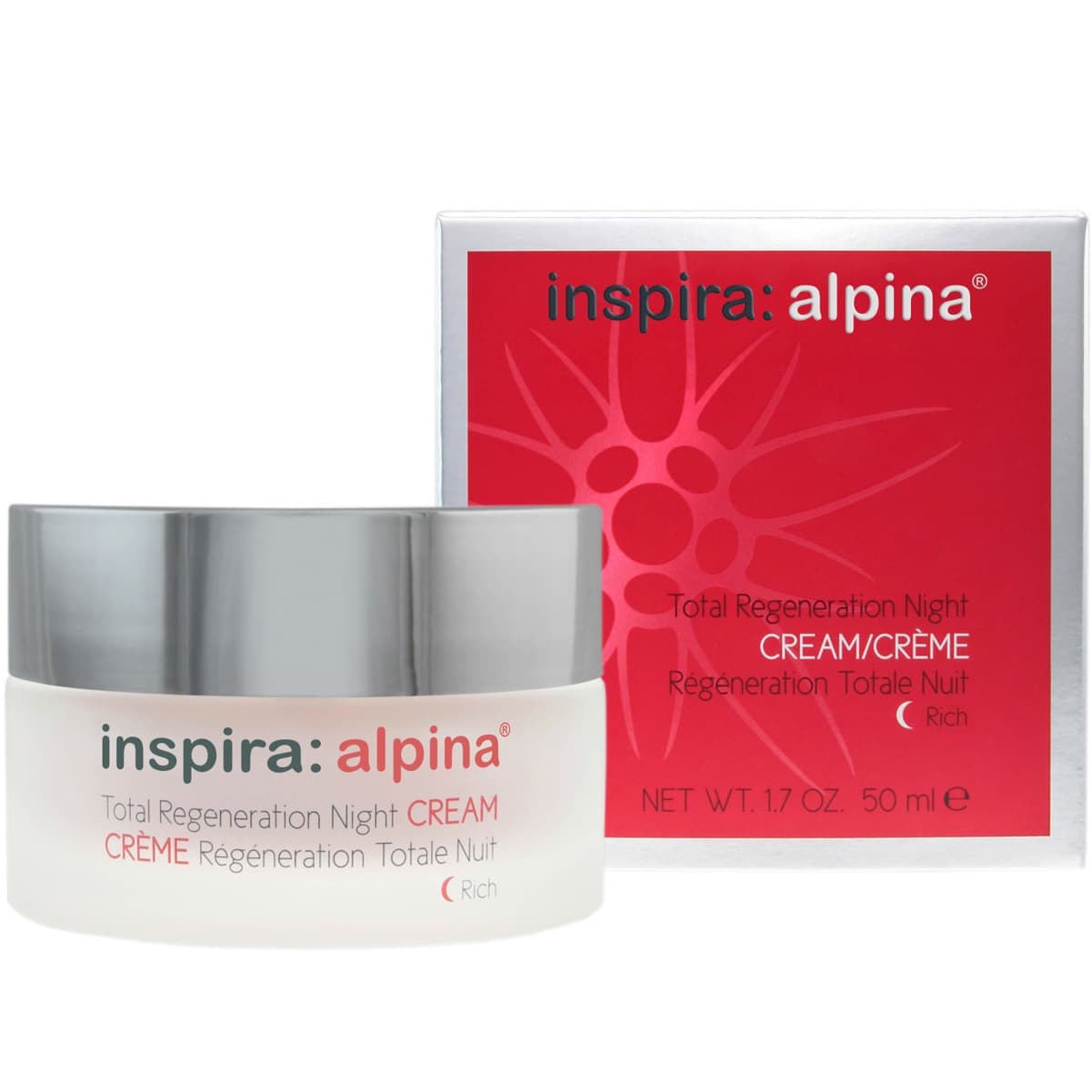 Инспира Косметикс Обогащенный ночной регенерирующий лифтинг-крем, (Inspira Cosmetics, Alpina
