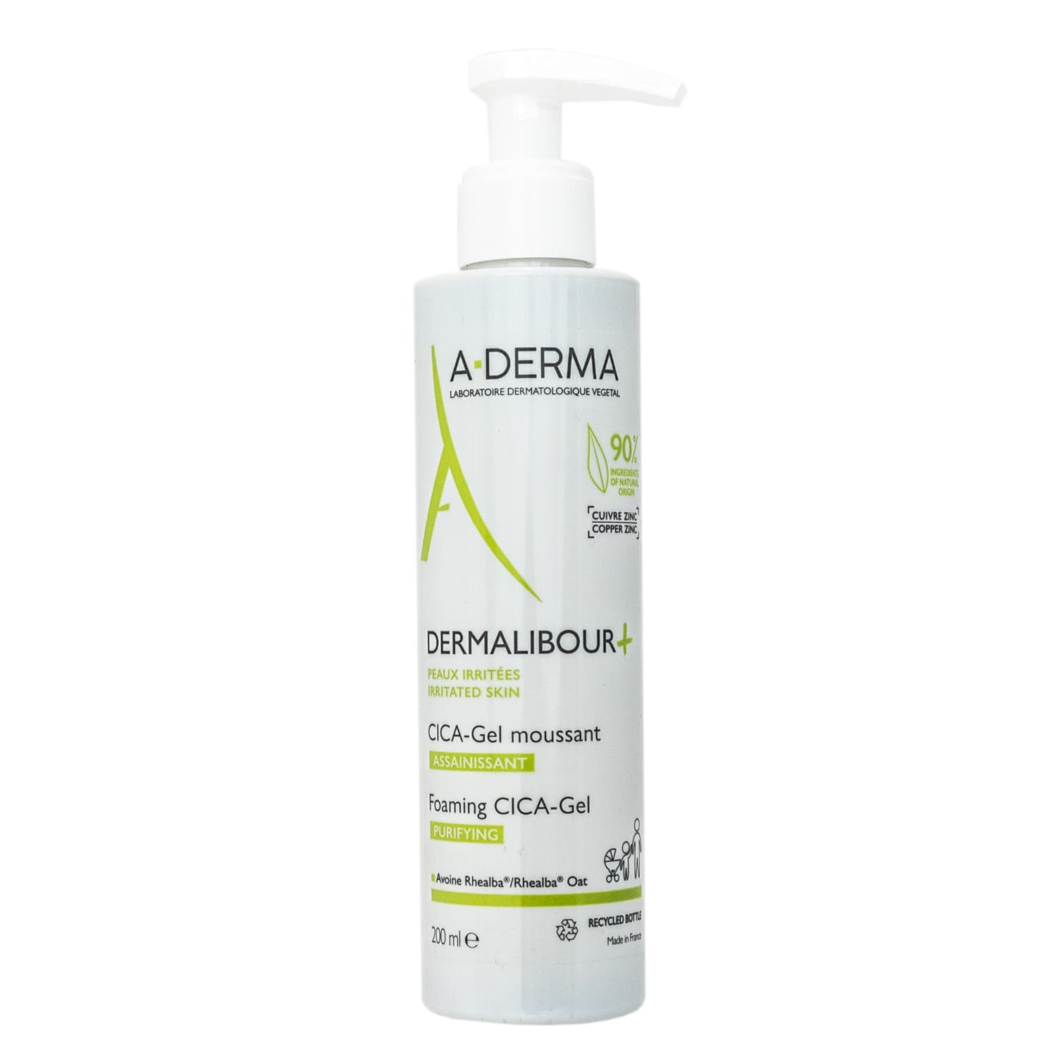 A-Derma Dermalibour+CICA Гель очищающий пенящийся 1 шт